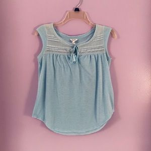 Hollister Light Blue Short Sleeve Blouse